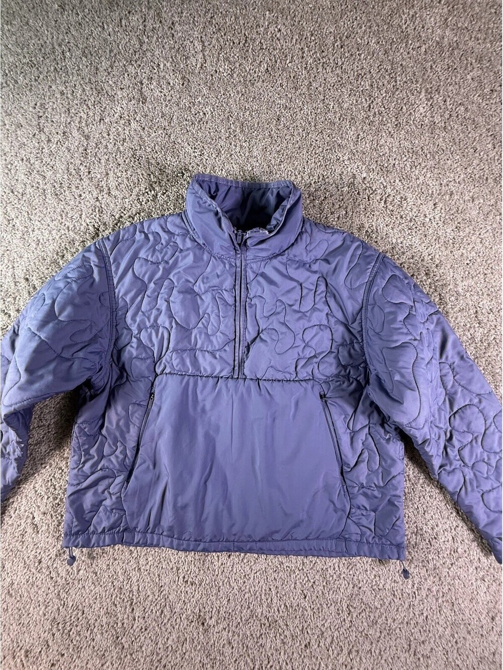 AVIA Quilted Jacket Puffer Coat Woman’s Large Pocket Coastal Athletic 1/4 Zip